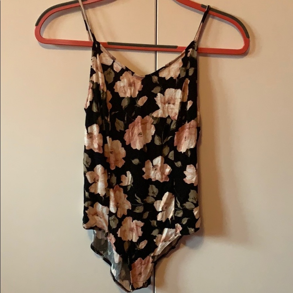 Floral leotard